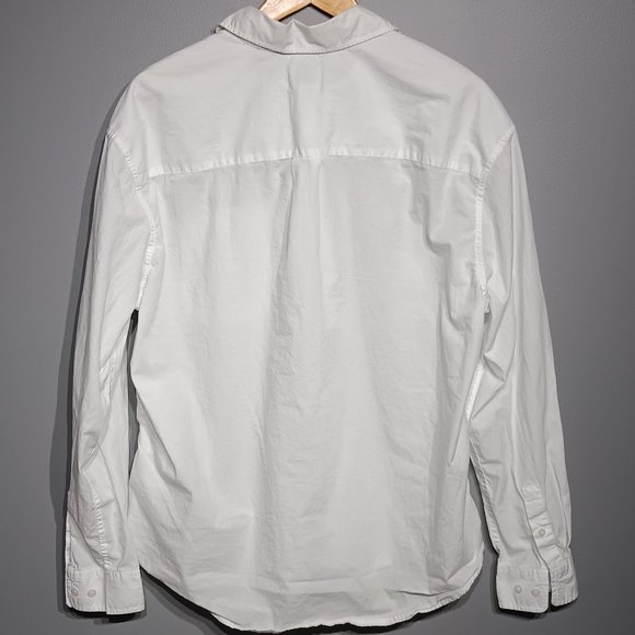 White H&M. Button Up Dress Shirt (Men's Size Medium) - Picture 6 of 6